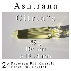 Ashtrana Citrin 24 Facetten Phi-Kristall