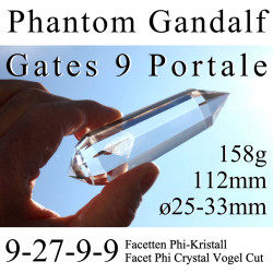 Gandalf 9 Portale Traum Phi-Kristall mit Phantom 158g Vogel Cut