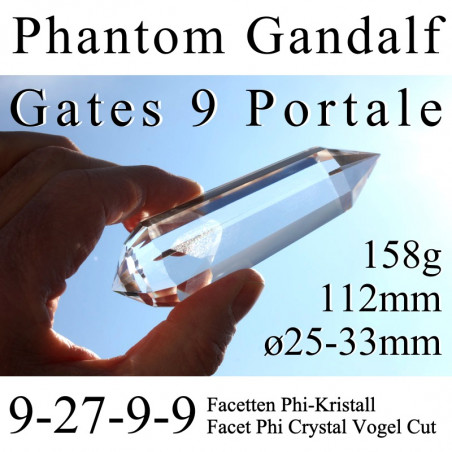 Gandalf 9 Gate Dream Phi Crystal with Phantom 158g Vogel Cut