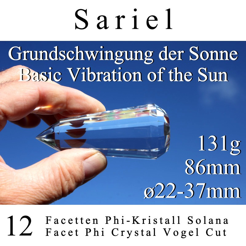 Sariel 12 Facetten Phi-Kristall Solana mit Phantom Vogel Cut