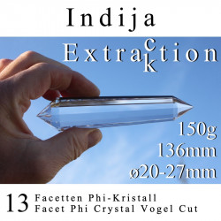 Indija 13 Facetten Phi-Kristall Extraktion Vogel Cut