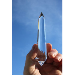 Sewaja13 Facetten Phi-Kristall Engelsfeder 137mm
