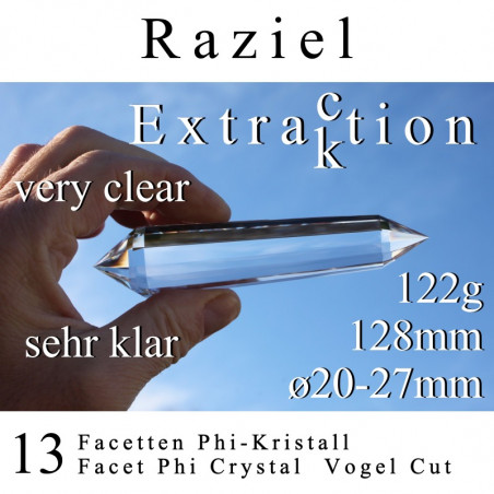Raziel 13 Facetten Phi-Kristall Extraktion Vogel Cut
