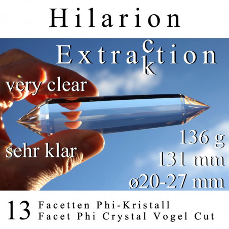 Hilarion 13 Facet Phi Crystal Extraction Vogel Cut