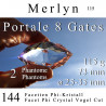Merlyn 144 Facet Phi Crystal with 2 Phantoms 115g Vogel Cut
