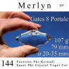 Merlyn 144 Facetten Phi-Kristall 107g Vogel Cut