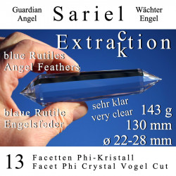 Sariel 13 Facet Phi Crystal Extraction Angel Feather Vogel Cut