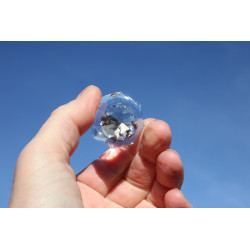 Vogel Cut Merlyn 144 Facetten Phi-Kristall 107g