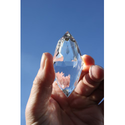 Vogel Cut Merlyn 144 Facetten Phi-Kristall 107g