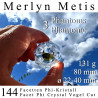 Merlyn Metis 144 Facetten Phi-Kristall mit 3 Phantomen Vogel Cut