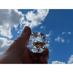 Merlyn Maya 144 Facet Vogel Cut Phi Crystal with Phantom