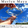 Merlyn Maya 144 Facet Phi Crystal with Phantom Vogel Cut