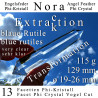 Nora 13 Facetten Phi-Kristall Extraktion blaue Rutile Vogel Cut