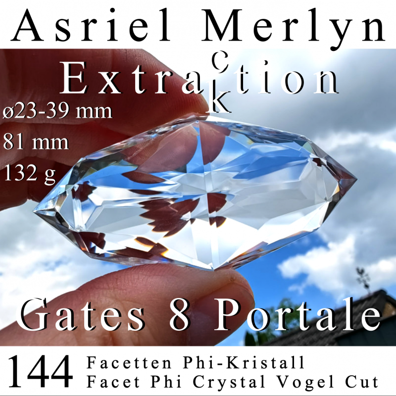 Asriel Merlyn 144 Facet Phi Crystal Vogel Cut