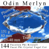 Merlyn Odin 144 Facetten Phi-Kristall mit Phantomen Vogel Cut