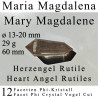 Maria Magdalena Herzengel 12 Facetten Phi-Kristall Vogel Cut