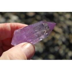 Regenbogen Amethyst Phi-Kristall 12 Facetten Vogel Cut