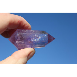 Regenbogen Amethyst Phi-Kristall 12 Facetten Vogel Cut