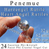 Penemue Herzengel 24 Facetten Phi-Kristall Vogel Cut