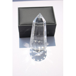 Vogel Cut Solana 12 Facet Phi Crystal Standing 135g