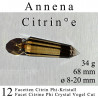 12 Facetten Citrin Phi-Kristall Annena Vogel Cut