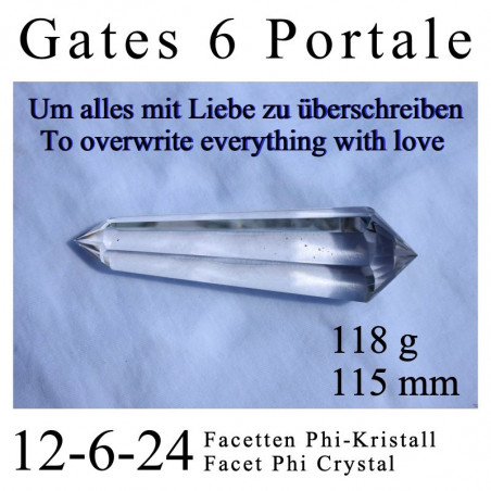 12-6-24 Facetten Phi-Kristall, um alles mit Liebe zu überschreiben