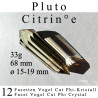 12 Facetten Citrin Vogel Cut Phi-Kristall Pluto