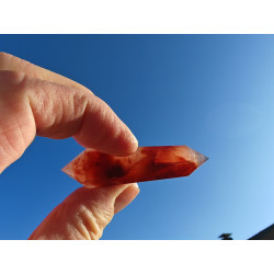 Saphir Rubinrot 12 Facetten Vogel Cut Phi-Kristall Sariel