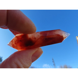 Saphir Rubinrot 12 Facetten Vogel Cut Phi-Kristall Sariel