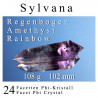 Sylvana Regenbogen Amethyst 24 Facetten Phi-Kristall