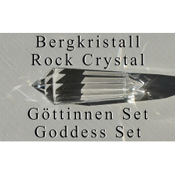 Göttinnen Vogel Cut Phi-Kristall Set Mondstein