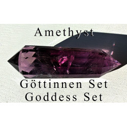 Göttinnen Vogel Cut Phi-Kristall Set Mondstein