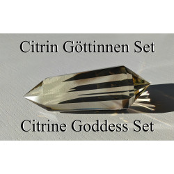 Göttinnen Vogel Cut Phi-Kristall Set Mondstein