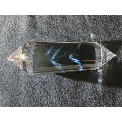 Ariela Engelsfeder 24 Facetten Vogel Cut Phi-Kristall mit blauen Rutil