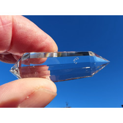 Iriana Engelsfeder 12 Facetten Vogel Cut Phi-Kristall blaue Rutile