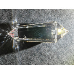 Iriana Angel Feather 12 Facet Vogel Cut Phi Crystal with Blue Rutiles