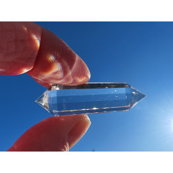 Siriana Engelsfeder 12 Facetten Vogel Cut Phi-Kristall blaue Rutile