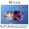 Mitou Amethyst 9 Portale Traum Phi-Kristall 9-27-9-9 Facetten