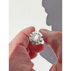 Ashtra Engelsfeder 12 Facetten Vogel Cut Phi-Kristall blaue Rutile