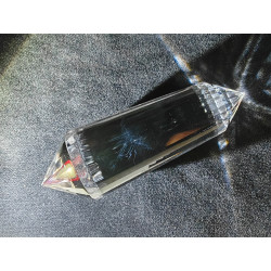 Thachi Engelsfeder 24 Facetten Vogel Cut Phi-Kristall blaue Rutile