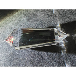 Shirin Engelsfeder 24 Facetten Vogel Cut Phi-Kristall blaue Rutile