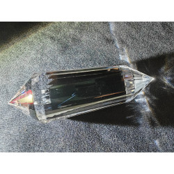 Shirin Engelsfeder 24 Facetten Vogel Cut Phi-Kristall blaue Rutile