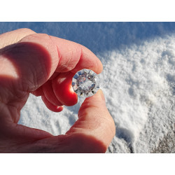 Jana Engelsfeder 12 Facetten Vogel Cut Phi-Kristall mit Phantom