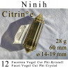Ninih 12 Facetten Citrin Vogel Cut Phi-Kristall
