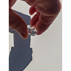 Ramadas Angel Feather 12 Facet Vogel Cut Phi Crystal with Blue Rutiles