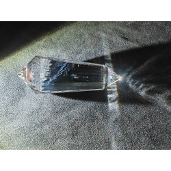 Goldamur Angel Feather 24 Facet Vogel Cut Phi Crystal Blue Rutile