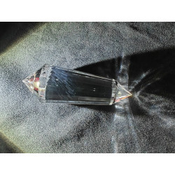 Goldamur Angel Feather 24 Facet Vogel Cut Phi Crystal Blue Rutile