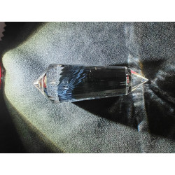 Goldamur Engelsfeder 24 Facetten Vogel Cut Phi-Kristall blaue Rutile