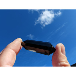 Pelikan Obsidian 12 Facetten Vogel Cut Phi-Kristall