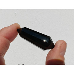 Pelikan Obsidian 12 Facetten Vogel Cut Phi-Kristall